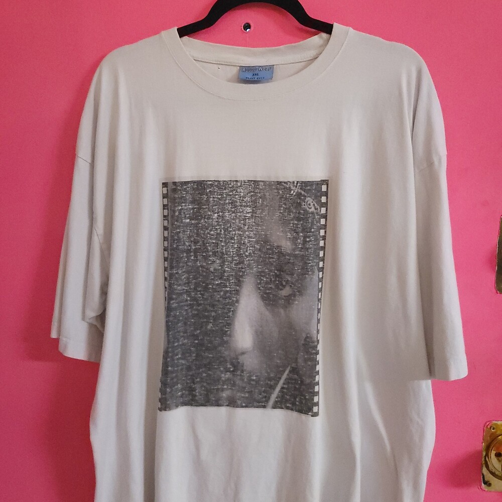 Tupac y2k vintage Russo Wear 3XL rap hip hop  T-Shirt Off-White streetwear baggy